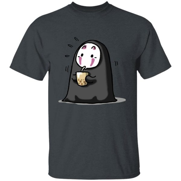 Have Mercy For The Spirited Away Shamans - Kaonashi No Face Drinking Milk Tea T Shirt-Apparel, Have Mercy For The Spirited Away Shamans, kaonashi, no face, Spirited Away, Tshirt