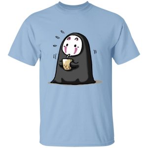 Have Mercy For The Spirited Away Shamans - Kaonashi No Face Drinking Milk Tea T Shirt-Apparel, Have Mercy For The Spirited Away Shamans, kaonashi, no face, Spirited Away, Tshirt