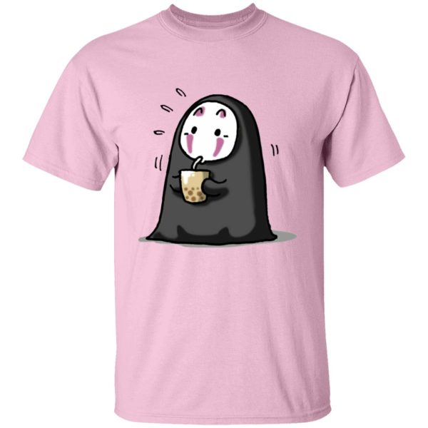 Have Mercy For The Spirited Away Shamans - Kaonashi No Face Drinking Milk Tea T Shirt-Apparel, Have Mercy For The Spirited Away Shamans, kaonashi, no face, Spirited Away, Tshirt