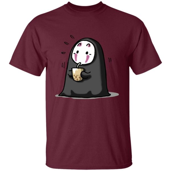 Have Mercy For The Spirited Away Shamans - Kaonashi No Face Drinking Milk Tea T Shirt-Apparel, Have Mercy For The Spirited Away Shamans, kaonashi, no face, Spirited Away, Tshirt