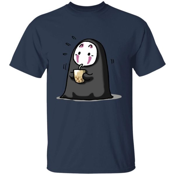 Have Mercy For The Spirited Away Shamans - Kaonashi No Face Drinking Milk Tea T Shirt-Apparel, Have Mercy For The Spirited Away Shamans, kaonashi, no face, Spirited Away, Tshirt