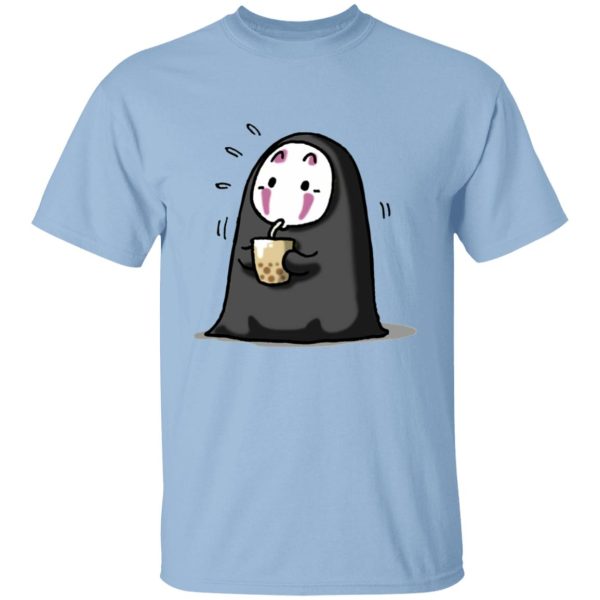 Have Mercy For The Spirited Away Shamans - Kaonashi No Face Drinking Milk Tea T Shirt-Apparel, Have Mercy For The Spirited Away Shamans, kaonashi, no face, Spirited Away, Tshirt