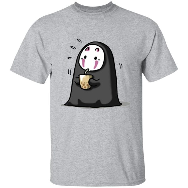 Have Mercy For The Spirited Away Shamans - Kaonashi No Face Drinking Milk Tea T Shirt-Apparel, Have Mercy For The Spirited Away Shamans, kaonashi, no face, Spirited Away, Tshirt