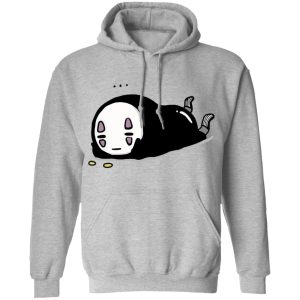 Spirited Away Meaning - No Face Kaonashi Lying Hoodie-Apparel, Hoodie, kaonashi, no face, Spirited Away, Spirited Away Meaning