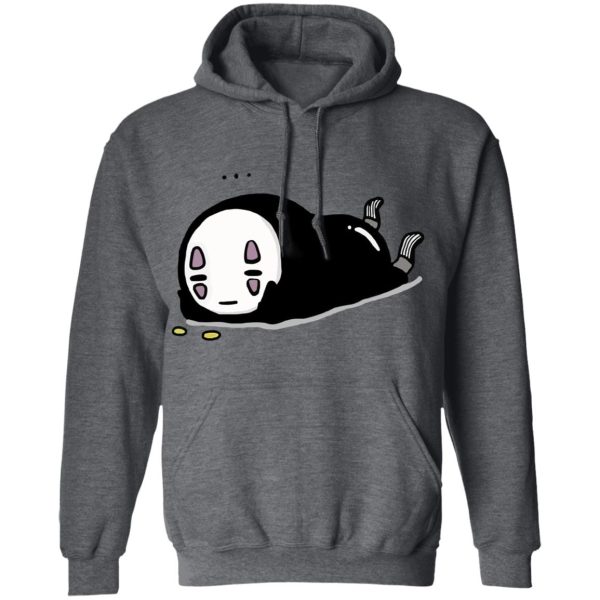 Spirited Away Meaning - No Face Kaonashi Lying Hoodie-Apparel, Hoodie, kaonashi, no face, Spirited Away, Spirited Away Meaning