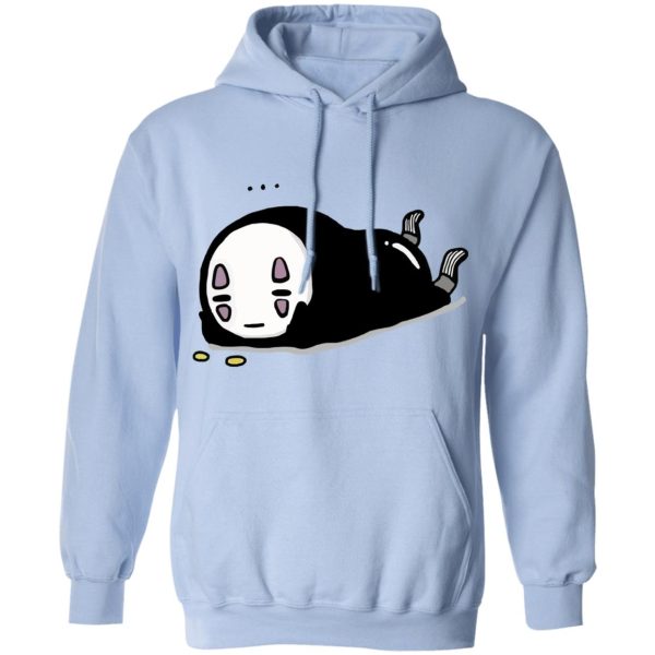 Spirited Away Meaning - No Face Kaonashi Lying Hoodie-Apparel, Hoodie, kaonashi, no face, Spirited Away, Spirited Away Meaning