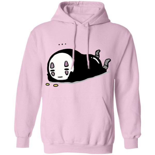 Spirited Away Meaning - No Face Kaonashi Lying Hoodie-Apparel, Hoodie, kaonashi, no face, Spirited Away, Spirited Away Meaning