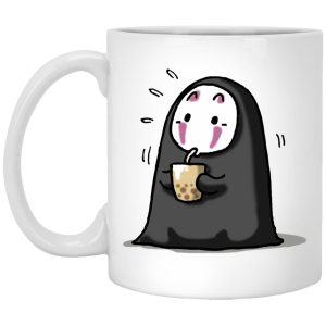 Chihiro Spirited Away - Kaonashi No Face Drinking Milk Tea Mug-Chihiro Spirited Away, House Decor, kaonashi, Mug, no face, Spirited Away