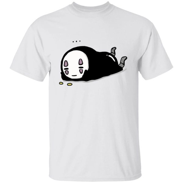 No Face From Spirited Away - No Face Kaonashi Lying T Shirt-Apparel, kaonashi, no face, No Face From Spirited Away, Spirited Away, Tshirt