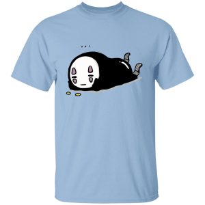 No Face From Spirited Away - No Face Kaonashi Lying T Shirt-Apparel, kaonashi, no face, No Face From Spirited Away, Spirited Away, Tshirt