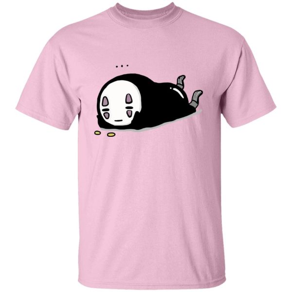 No Face From Spirited Away - No Face Kaonashi Lying T Shirt-Apparel, kaonashi, no face, No Face From Spirited Away, Spirited Away, Tshirt