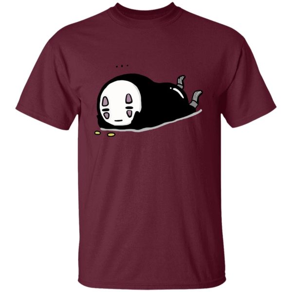 No Face From Spirited Away - No Face Kaonashi Lying T Shirt-Apparel, kaonashi, no face, No Face From Spirited Away, Spirited Away, Tshirt