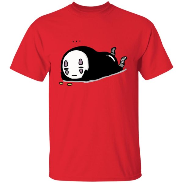 No Face From Spirited Away - No Face Kaonashi Lying T Shirt-Apparel, kaonashi, no face, No Face From Spirited Away, Spirited Away, Tshirt