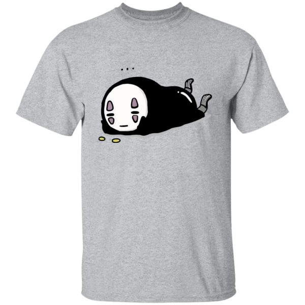 No Face From Spirited Away - No Face Kaonashi Lying T Shirt-Apparel, kaonashi, no face, No Face From Spirited Away, Spirited Away, Tshirt