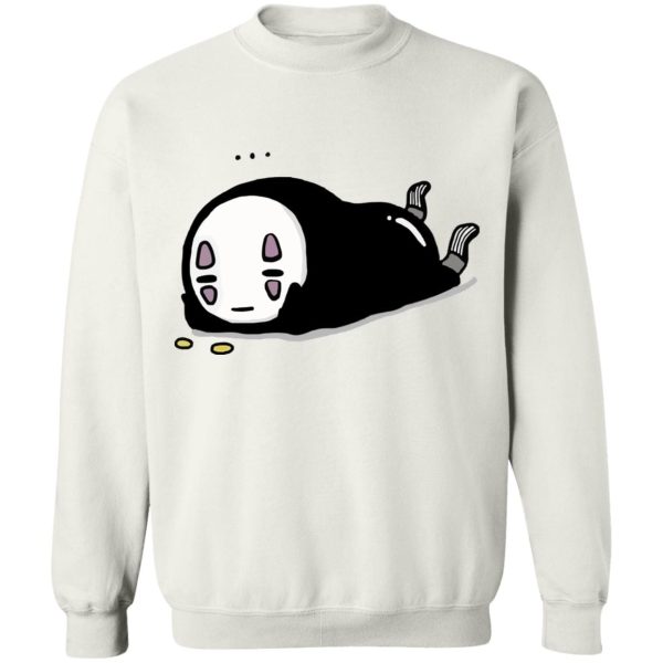 Bathhouse Spirited Away - No Face Kaonashi Lying Sweatshirt-Apparel, Bathhouse Spirited Away, kaonashi, no face, Spirited Away, Sweatshirt