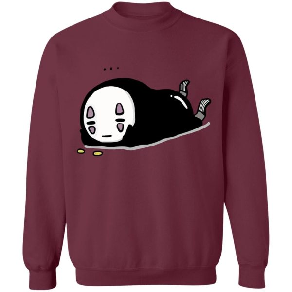 Bathhouse Spirited Away - No Face Kaonashi Lying Sweatshirt-Apparel, Bathhouse Spirited Away, kaonashi, no face, Spirited Away, Sweatshirt