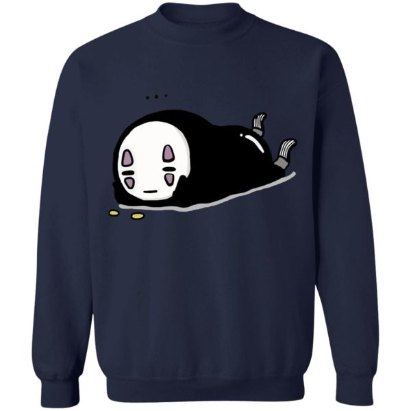 Bathhouse Spirited Away - No Face Kaonashi Lying Sweatshirt-Apparel, Bathhouse Spirited Away, kaonashi, no face, Spirited Away, Sweatshirt