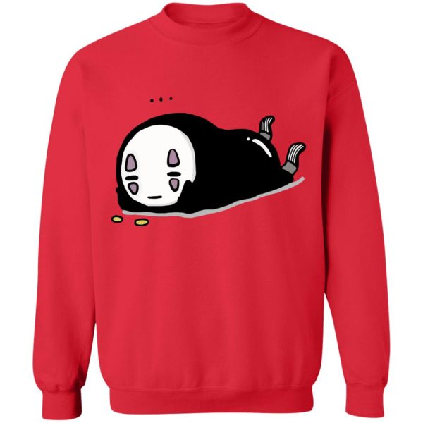 Bathhouse Spirited Away - No Face Kaonashi Lying Sweatshirt-Apparel, Bathhouse Spirited Away, kaonashi, no face, Spirited Away, Sweatshirt