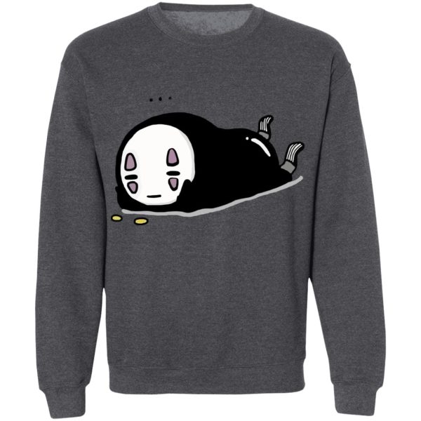 Bathhouse Spirited Away - No Face Kaonashi Lying Sweatshirt-Apparel, Bathhouse Spirited Away, kaonashi, no face, Spirited Away, Sweatshirt