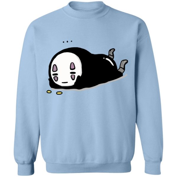 Bathhouse Spirited Away - No Face Kaonashi Lying Sweatshirt-Apparel, Bathhouse Spirited Away, kaonashi, no face, Spirited Away, Sweatshirt