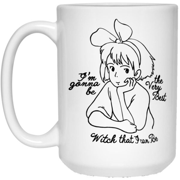 Kiki's Delivery Service Movie - Kiki’s Delivery Service – Kiki the Best Witch Mug-Accessories, House Decor, Kiki's Delivery Service, Kiki's Delivery Service Movie, Mug