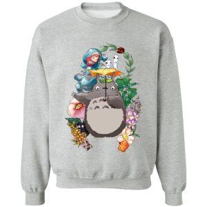 Mei Totoro - Totoro Umbrella and Friends Sweatshirt-Apparel, Mei Totoro, My Neighbor Totoro, Sweatshirt