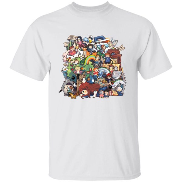 Ghibli Studio All Characters T Shirt-Apparel, Tshirt