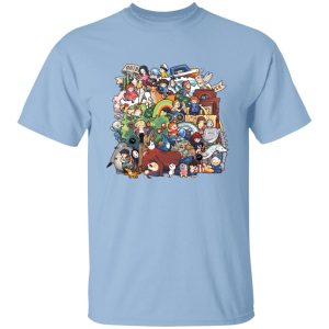 Ghibli Studio All Characters T Shirt-Apparel, Tshirt