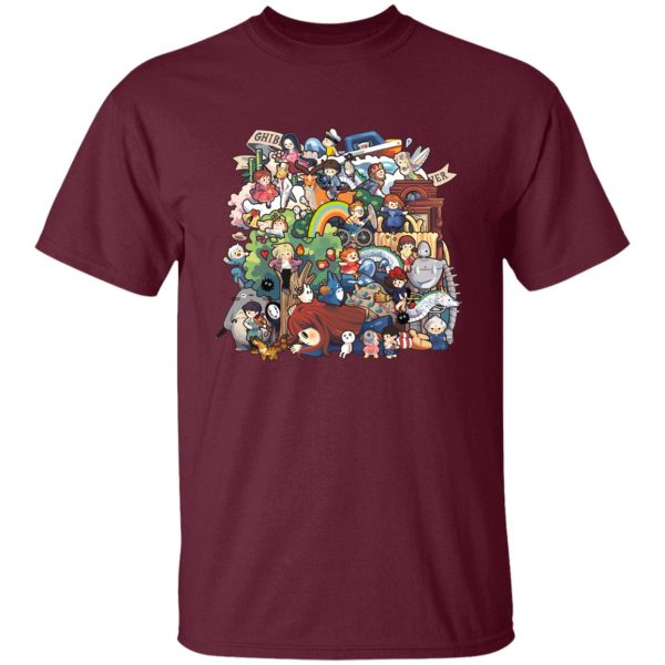 Ghibli Studio All Characters T Shirt-Apparel, Tshirt