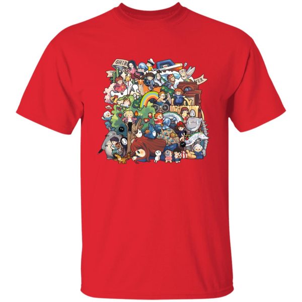 Ghibli Studio All Characters T Shirt-Apparel, Tshirt