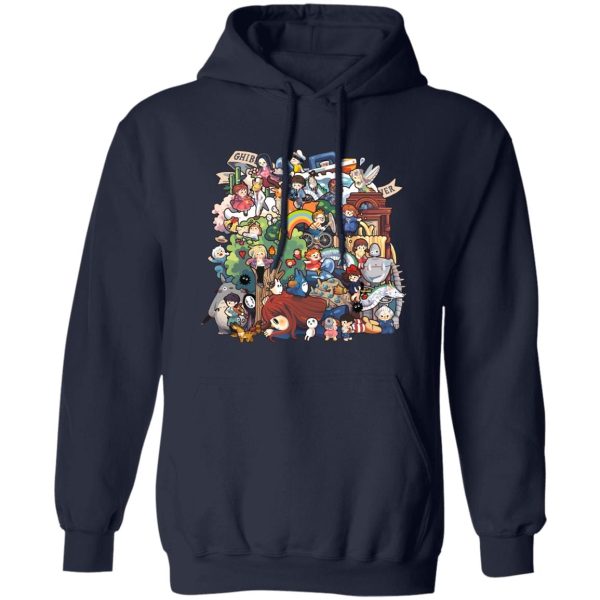 Ghibli Studio All Characters Hoodie-Apparel, Hoodie