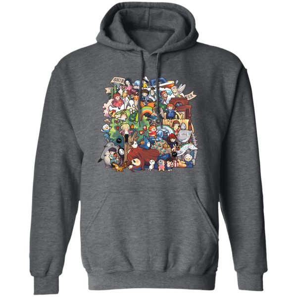 Ghibli Studio All Characters Hoodie-Apparel, Hoodie