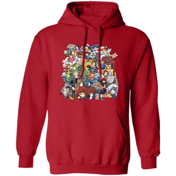 Ghibli Studio All Characters Hoodie-Apparel, Hoodie