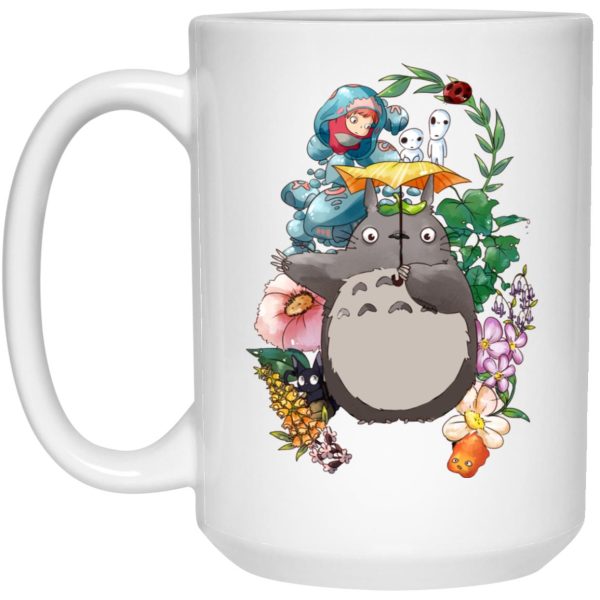 My Neighbor Totoro Movie - Totoro Umbrella and Friends Mug-House Decor, Mug, My Neighbor Totoro, My Neighbor Totoro Movie