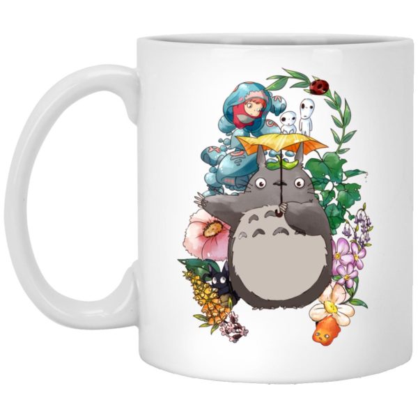 My Neighbor Totoro Movie - Totoro Umbrella and Friends Mug-House Decor, Mug, My Neighbor Totoro, My Neighbor Totoro Movie