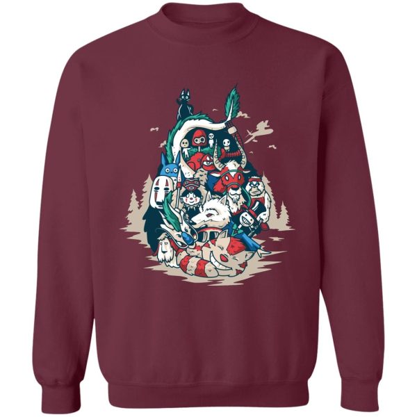 Satsuki Totoro - Ghibli universe in Totoro Shape Sweatshirt-Apparel, My Neighbor Totoro, Satsuki Totoro, Sweatshirt