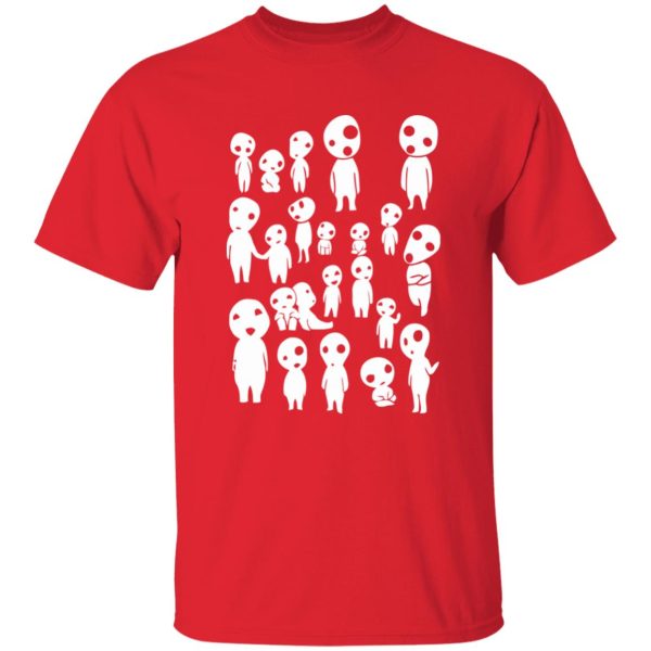 Princess Mononoke Kodama - Princess Mononoke – Tree Spirits T Shirt-Apparel, princess mononoke, Princess Mononoke Kodama, Tshirt