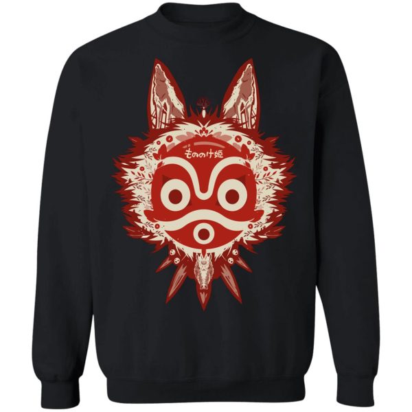 Princess Mononoke Yakul - Princess Mononoke Mask Sweatshirt Unisex-Apparel, princess mononoke, Princess Mononoke Yakul, Sweatshirt