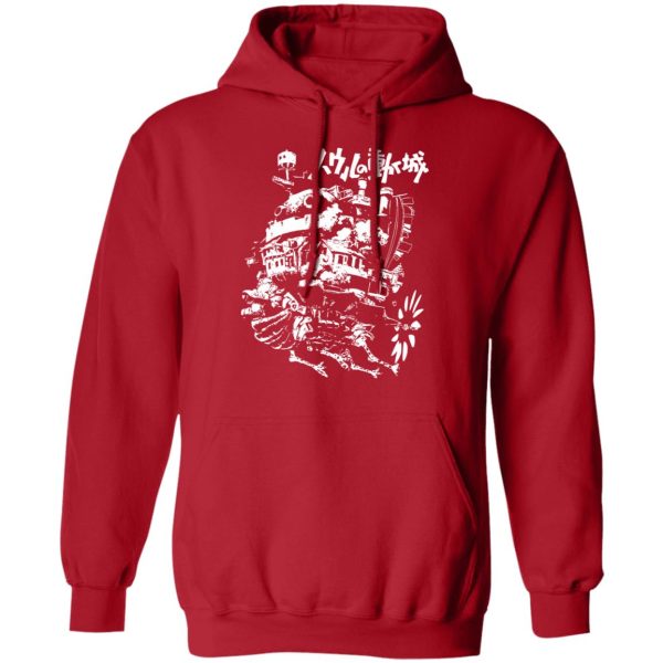 Sophie Hatter Howl's Moving Castle - Howl’s Castle in Black and White Hoodie-Apparel, Hoodie, Howl's Moving Castle, Sophie Hatter Howl's Moving Castle