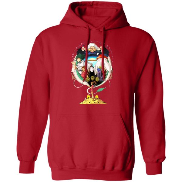 Spirited Away Radish Spirit - Spirited Away Characters Compilation Hoodie Unisex-Apparel, Hoodie, Spirited Away, Spirited Away Radish Spirit