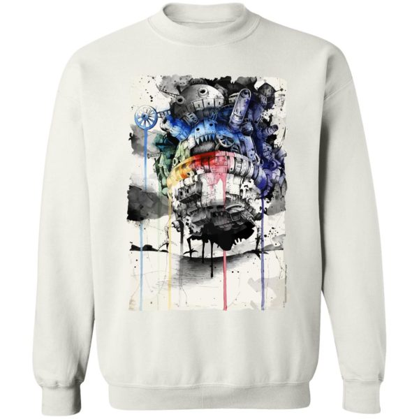 Howl's Moving Castle Howl And Sophie - Howl’s Moving Castle Impressionism Sweatshirt-Apparel, Howl's Moving Castle, Howl's Moving Castle Howl And Sophie, Sweatshirt