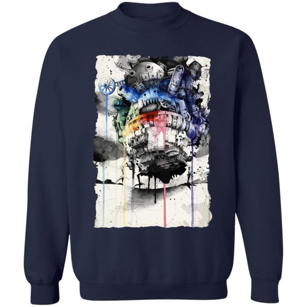 Howl's Moving Castle Howl And Sophie - Howl’s Moving Castle Impressionism Sweatshirt-Apparel, Howl's Moving Castle, Howl's Moving Castle Howl And Sophie, Sweatshirt