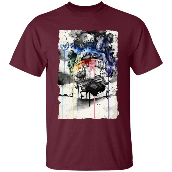 Howl And Sophie Howl's Moving Castle - Howl’s Moving Castle Impressionism T Shirt-Apparel, Howl And Sophie Howl's Moving Castle, Howl's Moving Castle, Tshirt