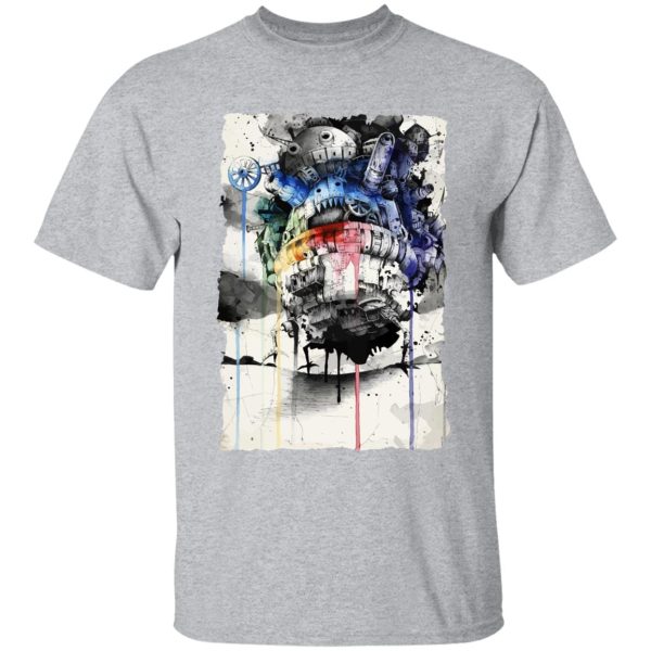 Howl And Sophie Howl's Moving Castle - Howl’s Moving Castle Impressionism T Shirt-Apparel, Howl And Sophie Howl's Moving Castle, Howl's Moving Castle, Tshirt