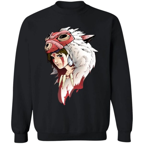 Princess Mononoke Showtimes - Angry Princess Mononoke Sweatshirt-Apparel, princess mononoke, Princess Mononoke Showtimes, Sweatshirt