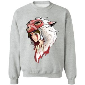 Princess Mononoke Showtimes - Angry Princess Mononoke Sweatshirt-Apparel, princess mononoke, Princess Mononoke Showtimes, Sweatshirt