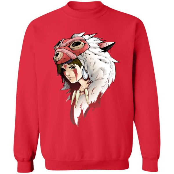 Princess Mononoke Showtimes - Angry Princess Mononoke Sweatshirt-Apparel, princess mononoke, Princess Mononoke Showtimes, Sweatshirt