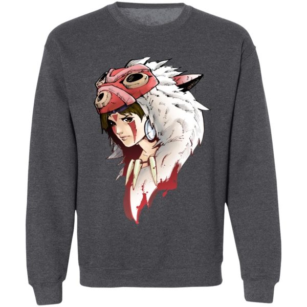 Princess Mononoke Showtimes - Angry Princess Mononoke Sweatshirt-Apparel, princess mononoke, Princess Mononoke Showtimes, Sweatshirt