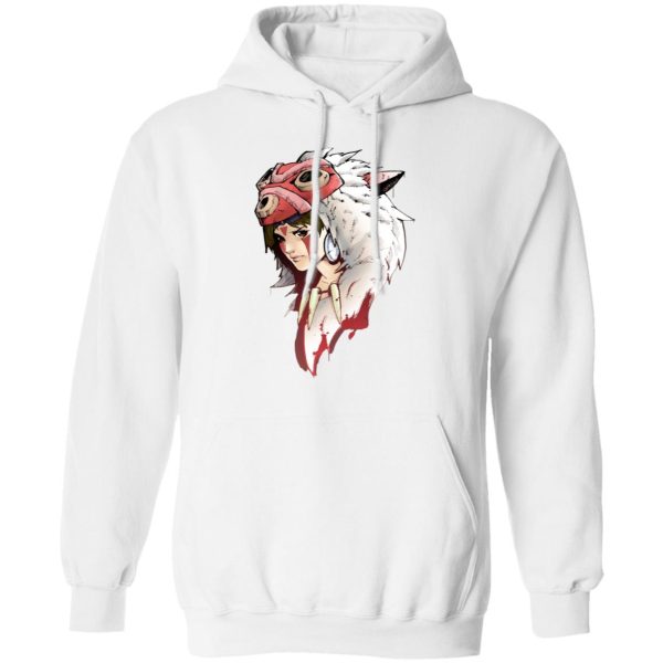 Princess Mononoke Forest Spirit - Angry Princess Mononoke Hoodie-Apparel, Hoodie, princess mononoke, Princess Mononoke Forest Spirit