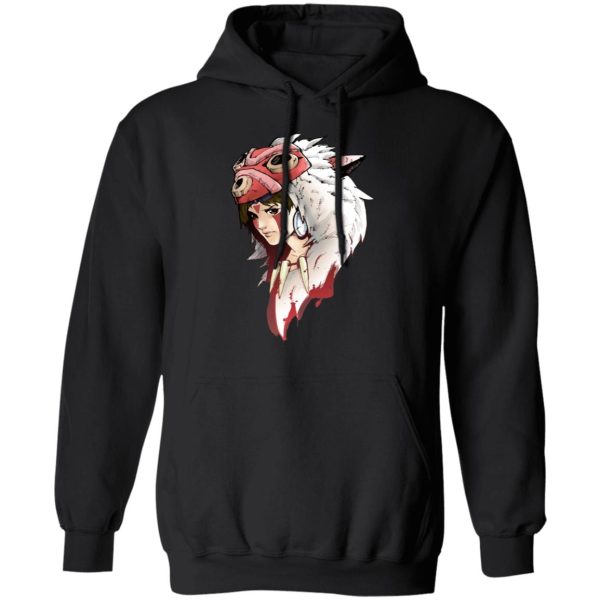 Princess Mononoke Forest Spirit - Angry Princess Mononoke Hoodie-Apparel, Hoodie, princess mononoke, Princess Mononoke Forest Spirit